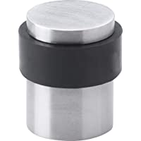 Gedotec Boden-Türpuffer Acero Inoxidable Mate Tope-Puerta con Tornillos - H3693 | Gummi-Puffer 5mm | Altura: 39mm | Tope…